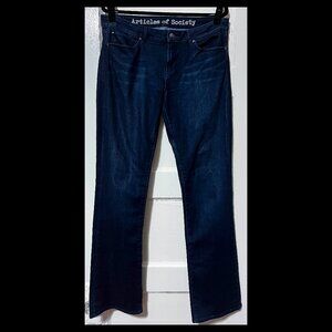 Articles of Society Womens Dark Blue Wash Bootcut Jeans Size 31 EUC